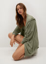 Mango - beige - khaki Hooded cotton cardigan Mango - beige - khaki Hooded cotton cardigan