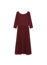 Mango - dark red Pleated skirt dress Mango - dark red Pleated skirt dress
