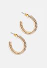 Missguided - Gold Look Rope Twist Hoop Earrings, Women Missguided - Gold Look Rope Twist Hoop Earrings, Women
