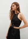 Mango - black Cotton flared skirt, Women Mango - black Cotton flared skirt, Women