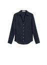 Mango - Navy Slim Fit Cotton Shirt Mango - Navy Slim Fit Cotton Shirt