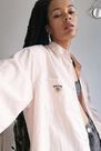 Urban Outfitters - Peach BDG Sadie Stripe Boyfriend Shirt Urban Outfitters - Peach BDG Sadie Stripe Boyfriend Shirt