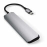 SATECHI - Satechi Hub Type-C Slim Multimedia Adapter V2 Space Grey SATECHI - Satechi Hub Type-C Slim Multimedia Adapter V2 Space Grey