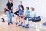 DOMYOS - 8-9Y S500 Boys' Gym Breathable Synthetic Shorts - Whale Grey DOMYOS - 8-9Y S500 Boys' Gym Breathable Synthetic Shorts - Whale Grey