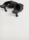 Mango - Black Knot Heel Sandals Mango - Black Knot Heel Sandals