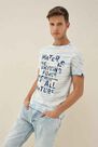 Salsa Jeans - White Cotton t-shirt with print Salsa Jeans - White Cotton t-shirt with print