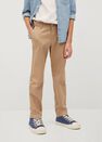 Mango - light beige Straight trousers Mango - light beige Straight trousers