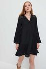 Mohito - Openwork Dress With Puff Sleeves - Black Mohito - Openwork Dress With Puff Sleeves - Black