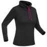 QUECHUA - Women's warm long sleeved snow hiking t-shirt sh100- black QUECHUA - Women's warm long sleeved snow hiking t-shirt sh100- black