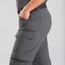 FORCLAZ - W34 L34 Men's trekking convertible travel trousers - TRAVEL 500 CONVERT, Carbon Grey FORCLAZ - W34 L34 Men's trekking convertible travel trousers - TRAVEL 500 CONVERT, Carbon Grey