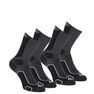 QUECHUA - High-top mountain walking socks. mh 500 2 pairs - black grey. QUECHUA - High-top mountain walking socks. mh 500 2 pairs - black grey.