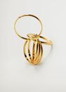 Mango - Gold Crossover Ring Mango - Gold Crossover Ring