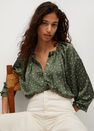 Mango - green Flowy printed blouse Mango - green Flowy printed blouse