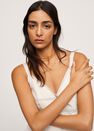 Mango - light beige Contrast seam dress, Women Mango - light beige Contrast seam dress, Women