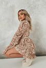 Missguided - High Neck Ruched Skater Dress Missguided - High Neck Ruched Skater Dress