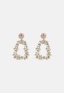Missguided - Pink Pink Tone Rhinestone Doorknocker Earrings Missguided - Pink Pink Tone Rhinestone Doorknocker Earrings