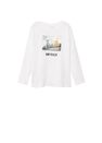 Mango - natural white Long-sleeved t-shirt with hologram Mango - natural white Long-sleeved t-shirt with hologram