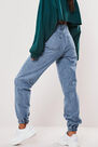 Missguided - Blue High Waisted Jogger Mom Jeans Missguided - Blue High Waisted Jogger Mom Jeans