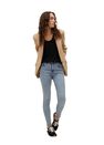 Mango - open blue Elsa medium-waist skinny jeans, Women Mango - open blue Elsa medium-waist skinny jeans, Women