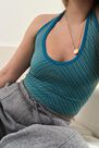 Urban Outfitters - BLUE iets frans... Blue Stripe Halterneck Top Urban Outfitters - BLUE iets frans... Blue Stripe Halterneck Top