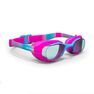 NABAIJI - 100 XBASE SWIMMING GOGGLES SIZE S DYE PINK BLUE, Kids NABAIJI - 100 XBASE SWIMMING GOGGLES SIZE S DYE PINK BLUE, Kids