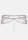 Missguided - Silver Look Chunky Chain Drape Belt Missguided - Silver Look Chunky Chain Drape Belt