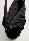 Mango - black Ruched baguette bag Mango - black Ruched baguette bag