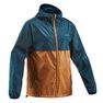 QUECHUA - Medium Men's country walking rain coat - NH100 Raincut Full Zip, Dark Petrol Blue QUECHUA - Medium Men's country walking rain coat - NH100 Raincut Full Zip, Dark Petrol Blue