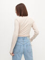 Reserved - Blouse with drawcords - Ivory Reserved - Blouse with drawcords - Ivory