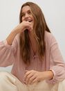 Mango - pink Metallic details blouse Mango - pink Metallic details blouse