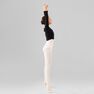 DOMYOS - 14-15 Years Girls' Ballet Wrap-Over Top, Candyfloss DOMYOS - 14-15 Years Girls' Ballet Wrap-Over Top, Candyfloss