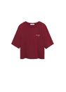 Mango - dark red 100% recycled cotton t-shirt, Women Mango - dark red 100% recycled cotton t-shirt, Women