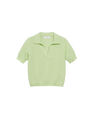 Mango - green Knit cotton polo shirt Mango - green Knit cotton polo shirt