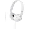 SONY - Sony Mdrzx110Ap Extra Bass W/Mic White Headphones SONY - Sony Mdrzx110Ap Extra Bass W/Mic White Headphones