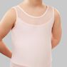 DOMYOS - 14-15 Years Girls' Mixed Media Ballet Skirted Leotard, Candyfloss DOMYOS - 14-15 Years Girls' Mixed Media Ballet Skirted Leotard, Candyfloss