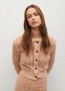 Mango - lt pastel brown Cotton crochet cardigan Mango - lt pastel brown Cotton crochet cardigan
