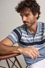 Salsa Jeans - Blue Regular fit polo shirt with stripes on chest Salsa Jeans - Blue Regular fit polo shirt with stripes on chest
