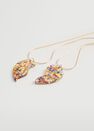 Mango - Gold Best Friends Necklace 2 Set, Kids Girl Mango - Gold Best Friends Necklace 2 Set, Kids Girl