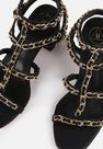 Missguided - Black Chain Chunky Gladiator Sandals Missguided - Black Chain Chunky Gladiator Sandals
