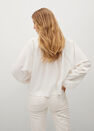 Mango - natural white Embroidered detail shirt, Women Mango - natural white Embroidered detail shirt, Women
