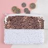 SOMETHING DIFFERENT - Something Different Pink and White Reversible Sequin Purse SOMETHING DIFFERENT - Something Different Pink and White Reversible Sequin Purse
