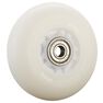 OXELO - Unique Size Set of 2 Light-Up 76mm 82A Inline Skate Wheels + Bearings - White/Blue Light, Snow White OXELO - Unique Size Set of 2 Light-Up 76mm 82A Inline Skate Wheels + Bearings - White/Blue Light, Snow White