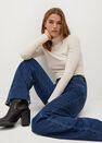 Mango - natural white Ribbed long-sleeved t-shirt Mango - natural white Ribbed long-sleeved t-shirt