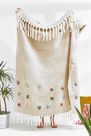 Urban Outfitters - Grey Embellished Flower Throw Blanket Urban Outfitters - Grey Embellished Flower Throw Blanket