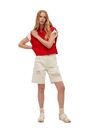 Mango - red Gilet with side opening, Women Mango - red Gilet with side opening, Women