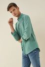 Salsa Jeans - Blue Slim fit linen shirt Salsa Jeans - Blue Slim fit linen shirt