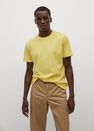 Mango - yellow Sustainable cotton basic T-shirt, Men Mango - yellow Sustainable cotton basic T-shirt, Men