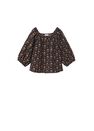 Mango - black Printed cotton blouse, Kids Girl Mango - black Printed cotton blouse, Kids Girl