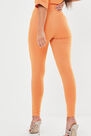 Missguided - Orange Missguided Deep Waistband Leggings Missguided - Orange Missguided Deep Waistband Leggings