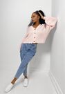 Missguided - Pink Blush Fluffy Textured Knit Cardigan Missguided - Pink Blush Fluffy Textured Knit Cardigan